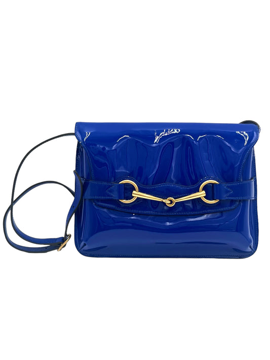 GUCCI BRIGHT BIT CROSSBODY BAG ROYAL BLUE