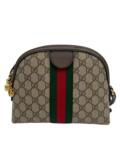 GUCCI OPHIDIA DOME SHOULDER BAG GG COATED CANVAS