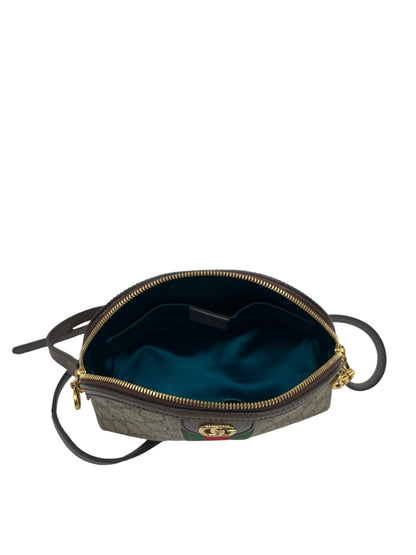 GUCCI OPHIDIA DOME SHOULDER BAG GG COATED CANVAS