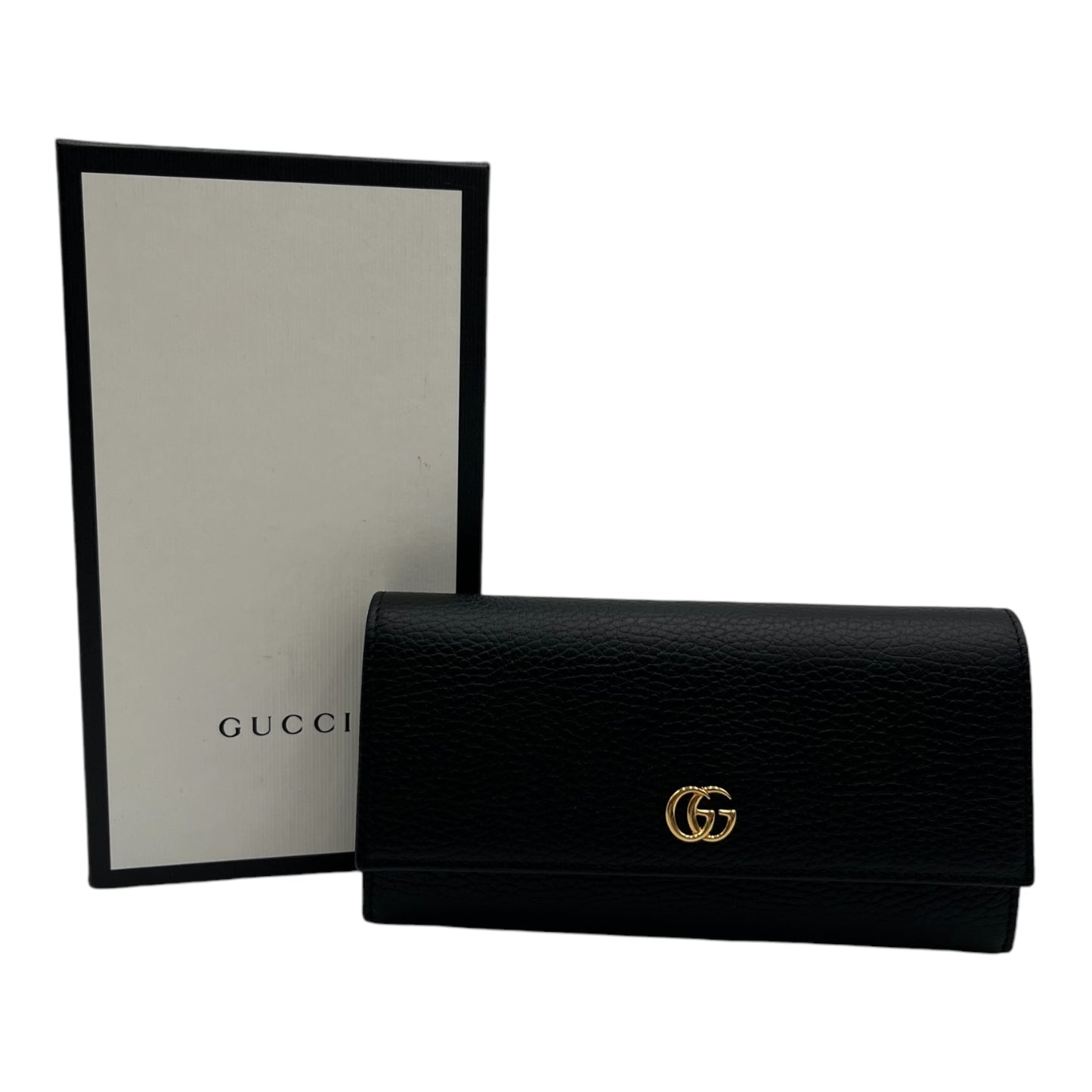 GUCCI CONTINENTAL WALLET IN BLACK