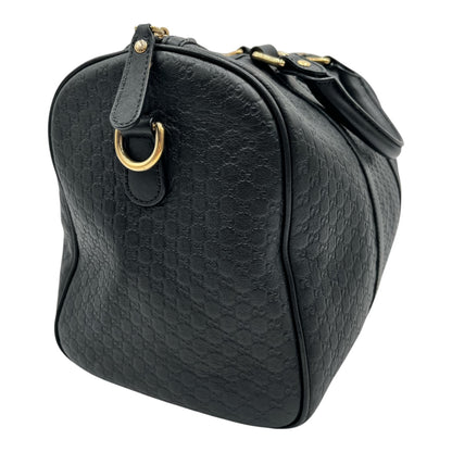 GUCCI  MICROGUCCISSMA BOSTON BLACK SHOULDER BAG