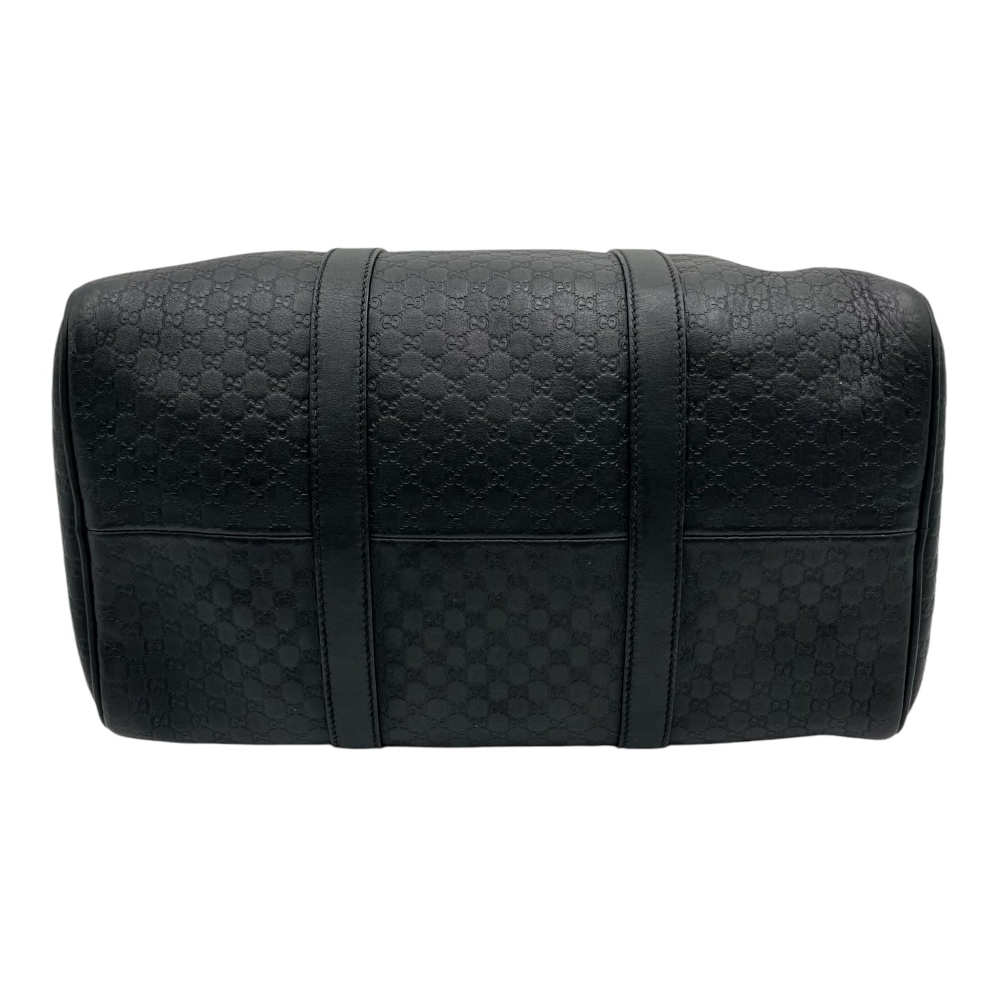 GUCCI  MICROGUCCISSMA BOSTON BLACK SHOULDER BAG