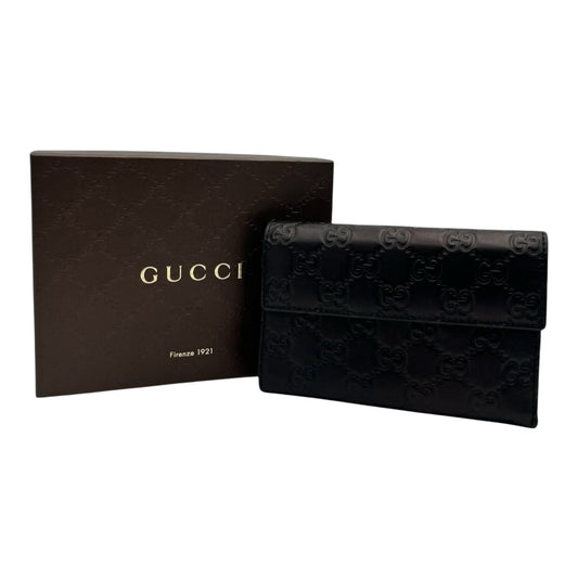 GUCCI GUCCISSIMA CONTINENTAL FLAP WALLET