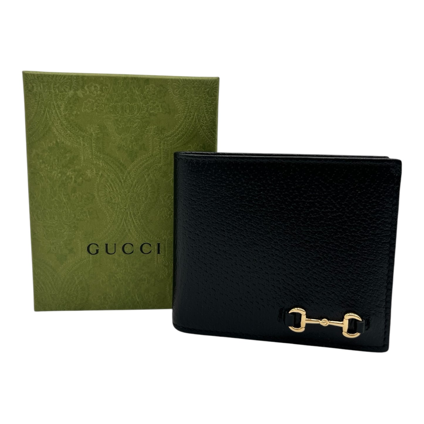 GUCCI HORSEBIT LEATHER BIFOLD WALLET