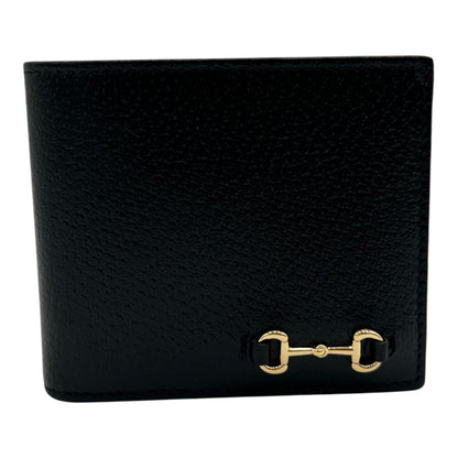 GUCCI HORSEBIT LEATHER BIFOLD WALLET