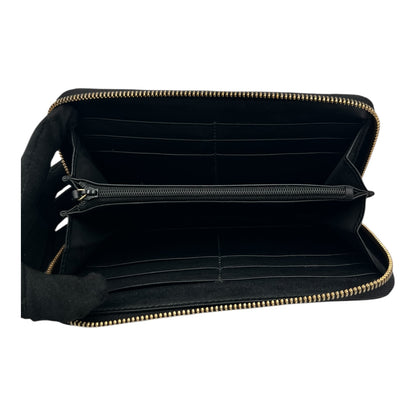 GUCCI MICROGUCCISSIMA ZIP AROUND WALLET BLACK