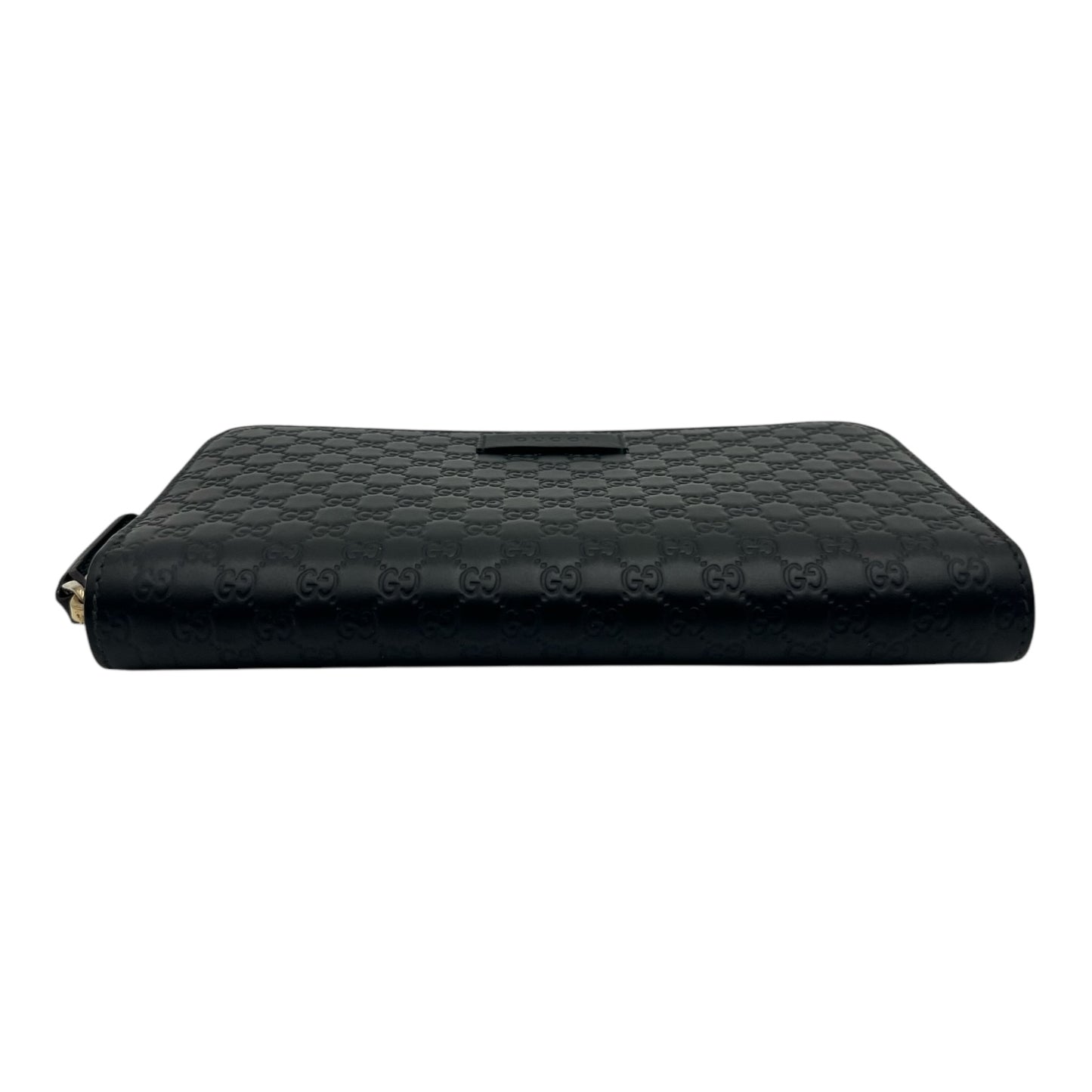 GUCCI MICROGUCCISSIMA ZIP AROUND WALLET BLACK