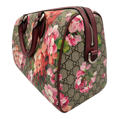 GUCCI MULITCOLOR GG SUPREME BLOOMS BOSTON BAG