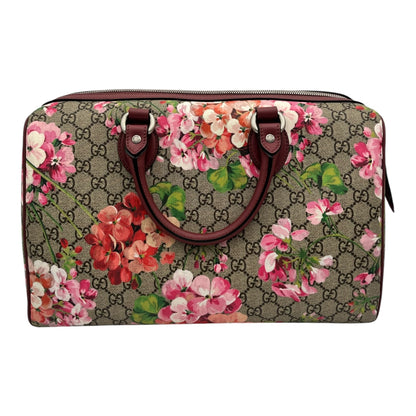 GUCCI MULITCOLOR GG SUPREME BLOOMS BOSTON BAG