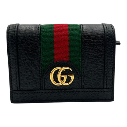 GUCCI OPHIDIA SHORT WALLET BLACK