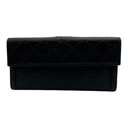 GUCCI GUCCISSIMA LEATHER FLAP  CONTINENTAL WALLET