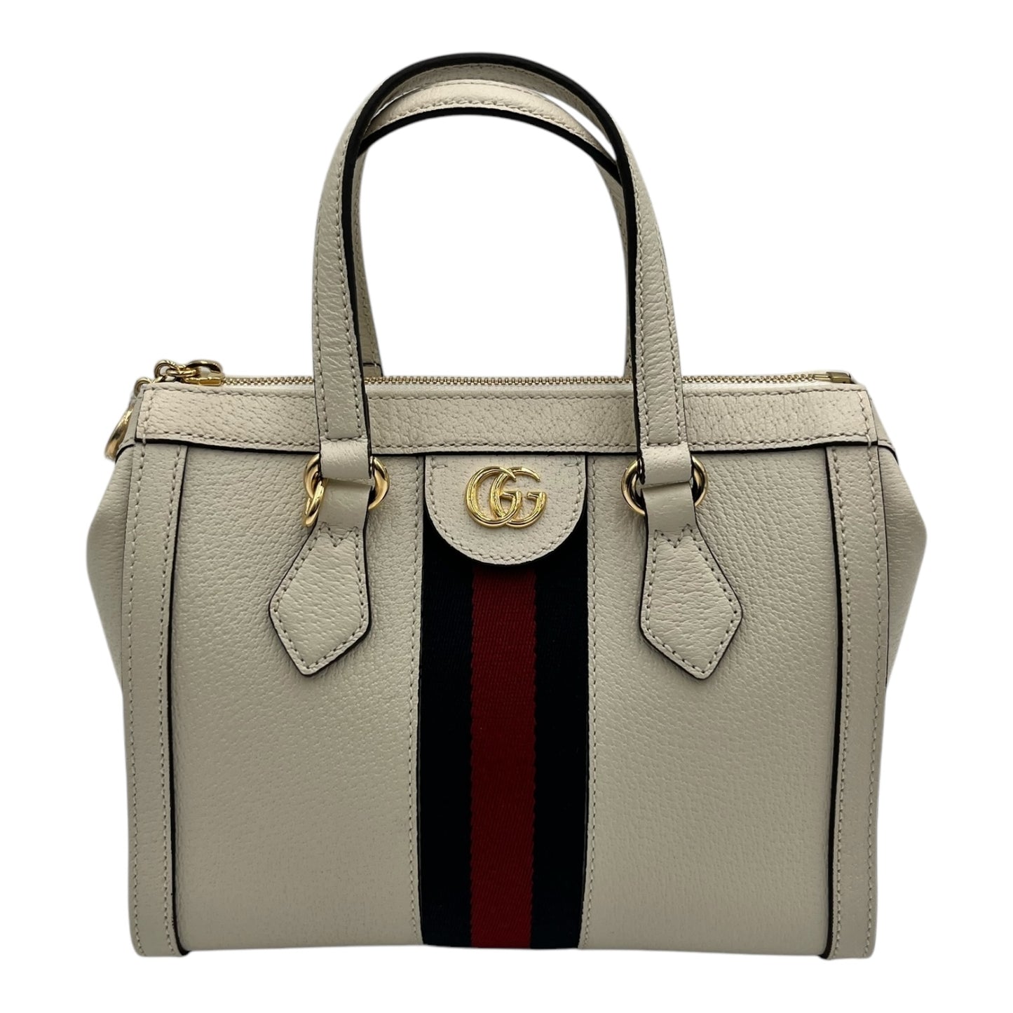 GUCCI GG SUPREME CANVA OPHIDIA TOTE SMALL WHITE