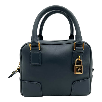 LOEWE AMAZONA SMALL NAVY LEATHER BAG