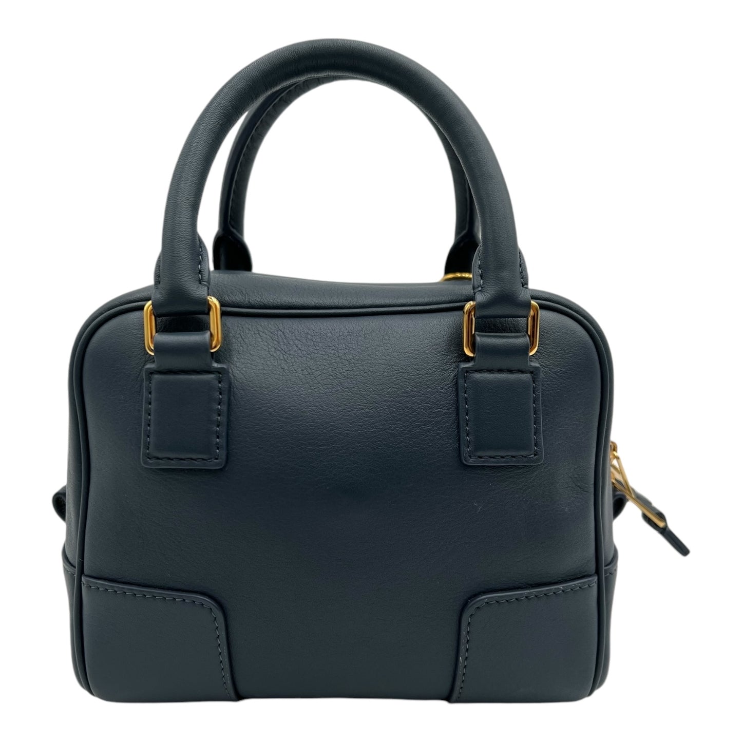 LOEWE AMAZONA SMALL NAVY LEATHER BAG