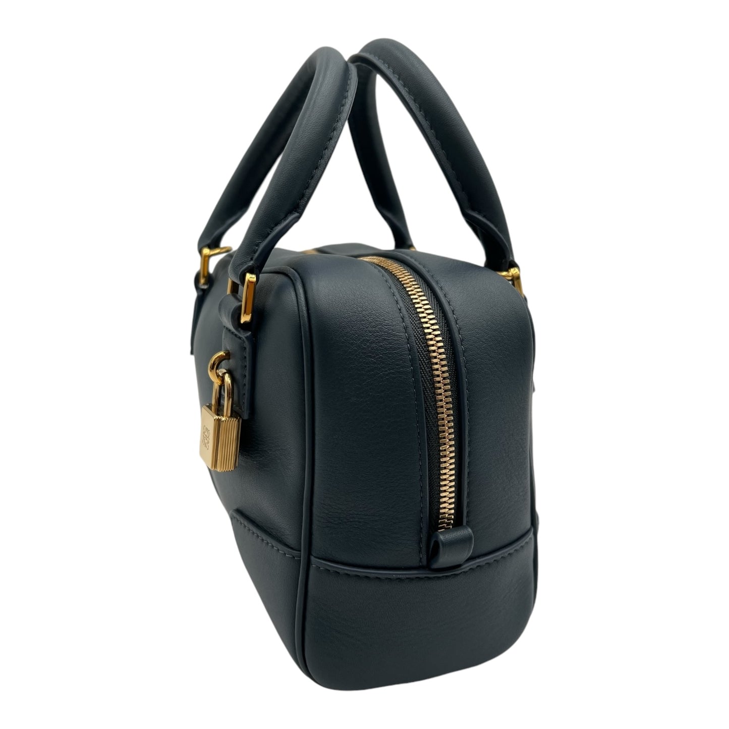 LOEWE AMAZONA SMALL NAVY LEATHER BAG