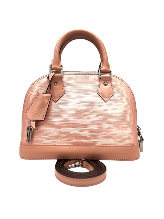 LOUIS VUITTON ALMA BB LEATHER ROSE TRIANON