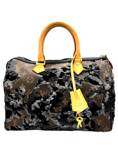 LOUIS VUITTON MONOGRAMA MARRÓN FLEUR DE JAIS SPEEDY 30