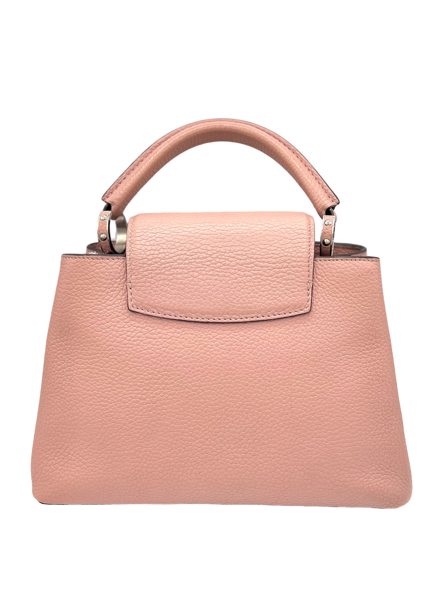 LOUIS VUITTON CAPUCINES MM PIEL TAUILLON ROSA DESNUDO