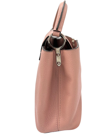 LOUIS VUITTON CAPUCINES BB TAURILLON LEATHER NUDE PINK