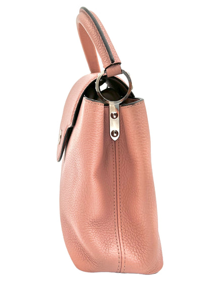 LOUIS VUITTON CAPUCINES MM PIEL TAUILLON ROSA DESNUDO