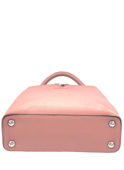 LOUIS VUITTON CAPUCINES BB TAURILLON LEATHER NUDE PINK