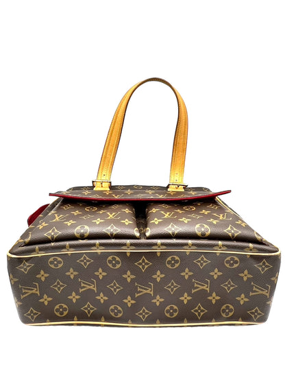 BOLSO TOTE DE HOMBRO LOUIS VUITTON MULTIPLE CITE CON INTERIOR ROJO