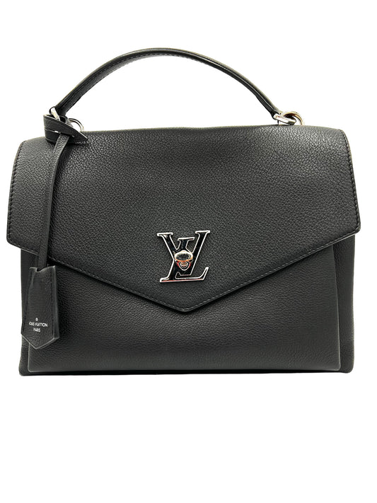 LOUIS VUITTON SOFT CALFSKIN MY LOCKME TOP HANDLE BLACK