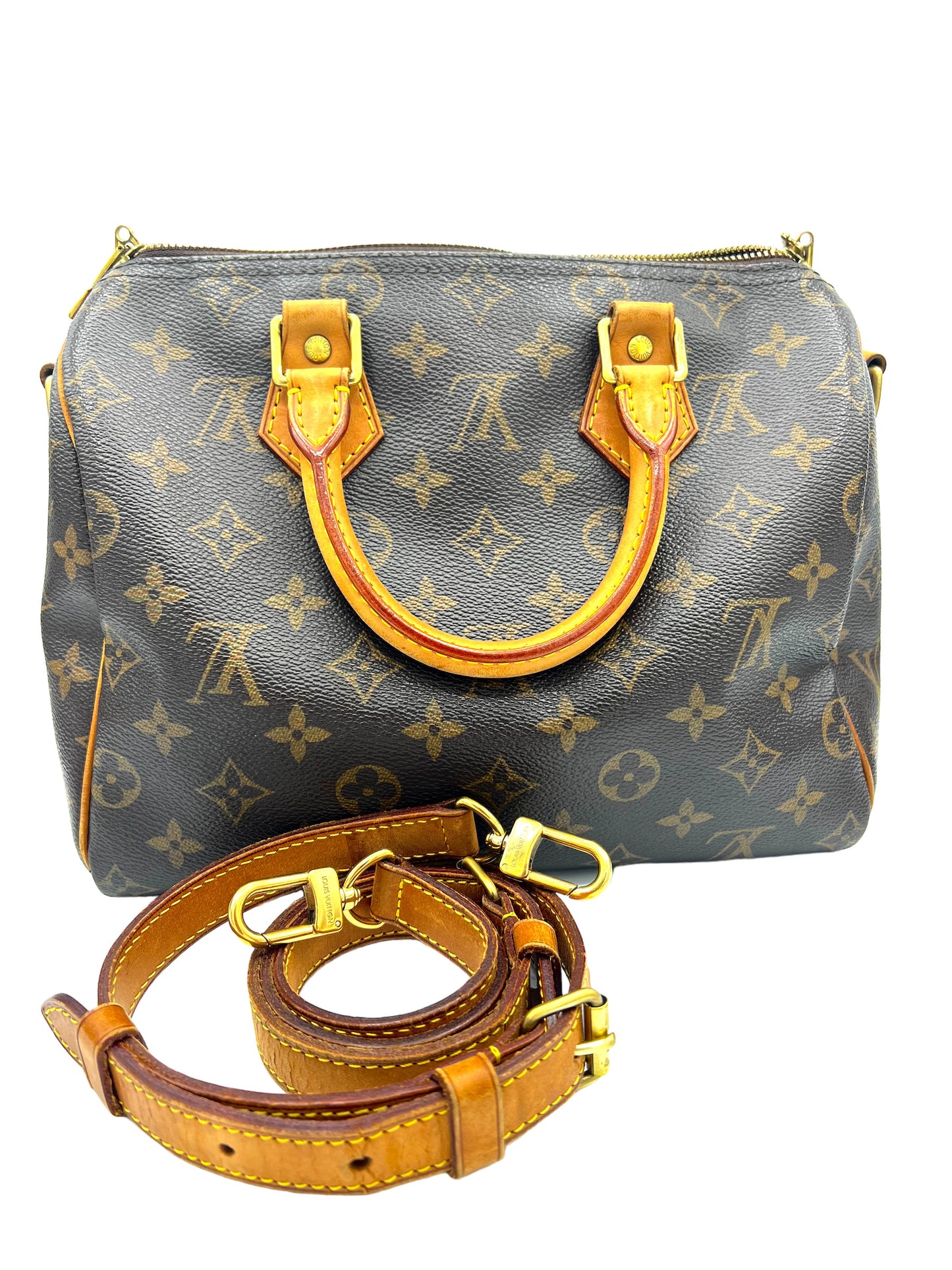 LOUIS VUITTON SPEEDY 25 BOSTON HANDBAG MONOGRAM CANVAS