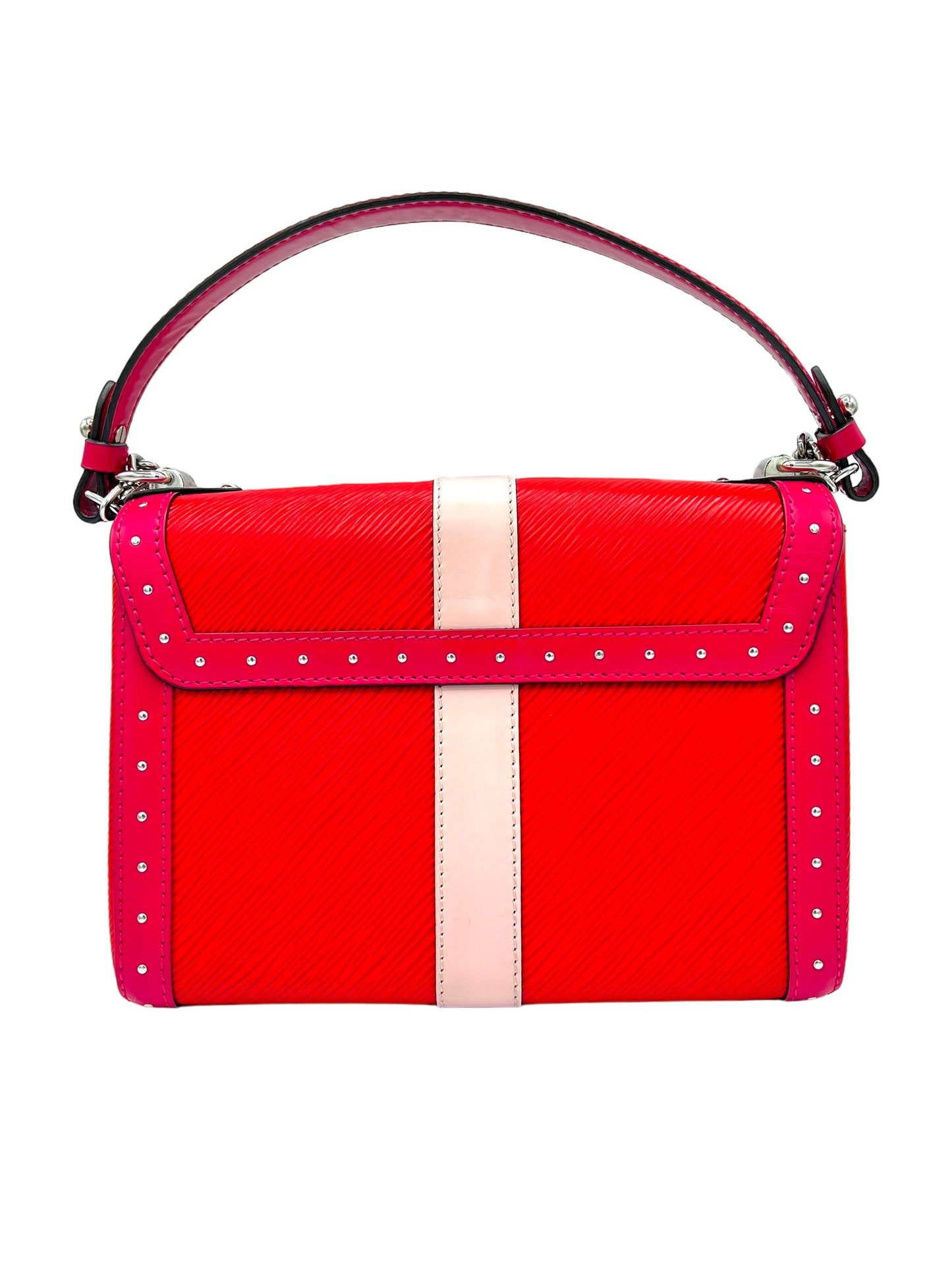 BOLSO DE MANO LOUIS VUITTON TWIST EDICIÓN LIMITADA TRUNKS PIEL EPI MM EN ROJO