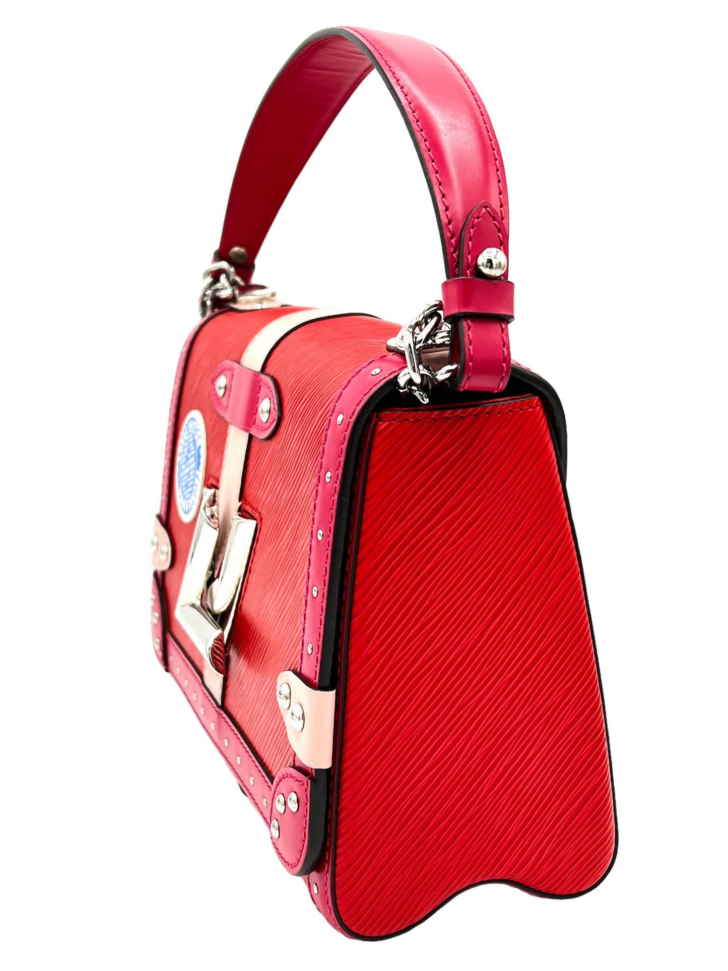 BOLSO DE MANO LOUIS VUITTON TWIST EDICIÓN LIMITADA TRUNKS PIEL EPI MM EN ROJO