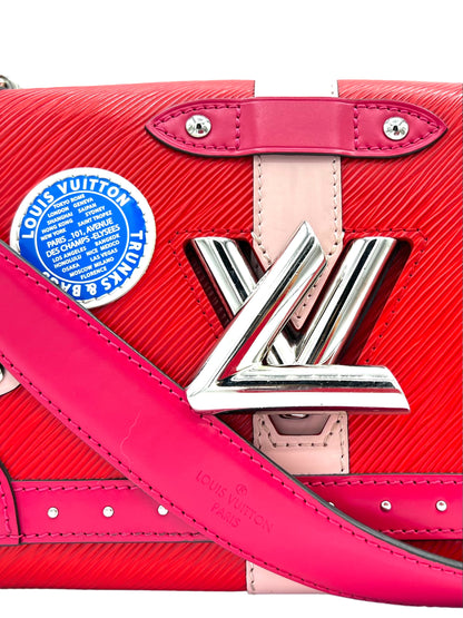 BOLSO DE MANO LOUIS VUITTON TWIST EDICIÓN LIMITADA TRUNKS PIEL EPI MM EN ROJO