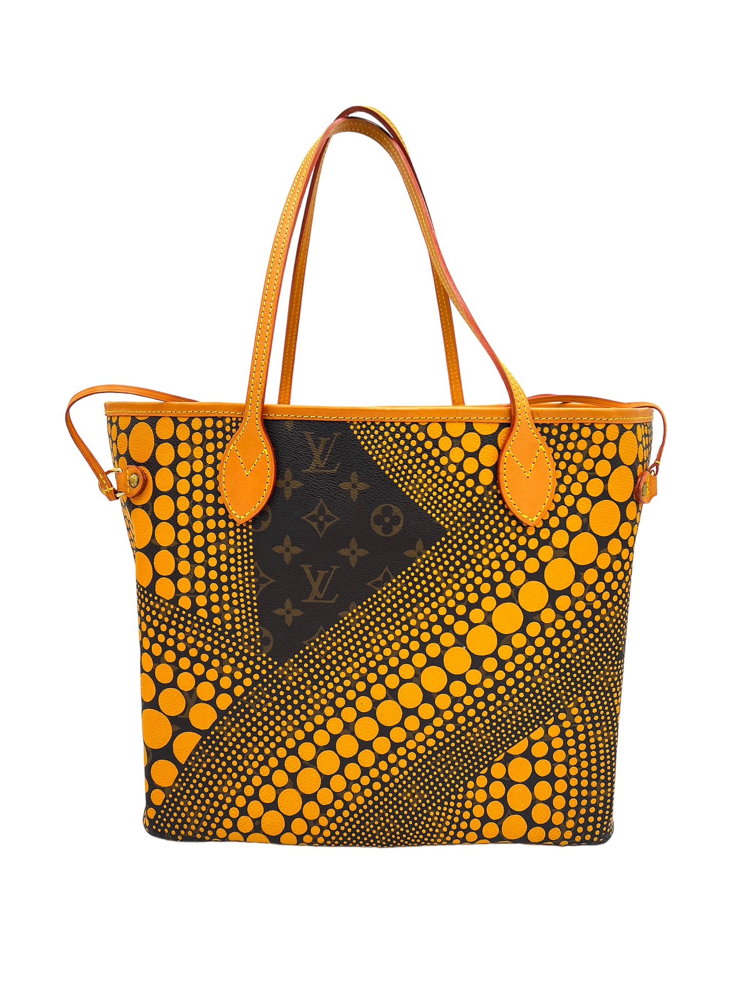 BOLSO TOTE NEVERFULL MM CON MONOGRAMA INFINITO Y PUNTOS KUSAMA AMARILLO DE LOUIS VUITTON