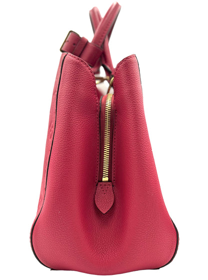 BOLSO DE HOMBRO LOUIS VUITTON DAHLIA EMPREINTE MONTAIGNE BB DE PIEL ROJO