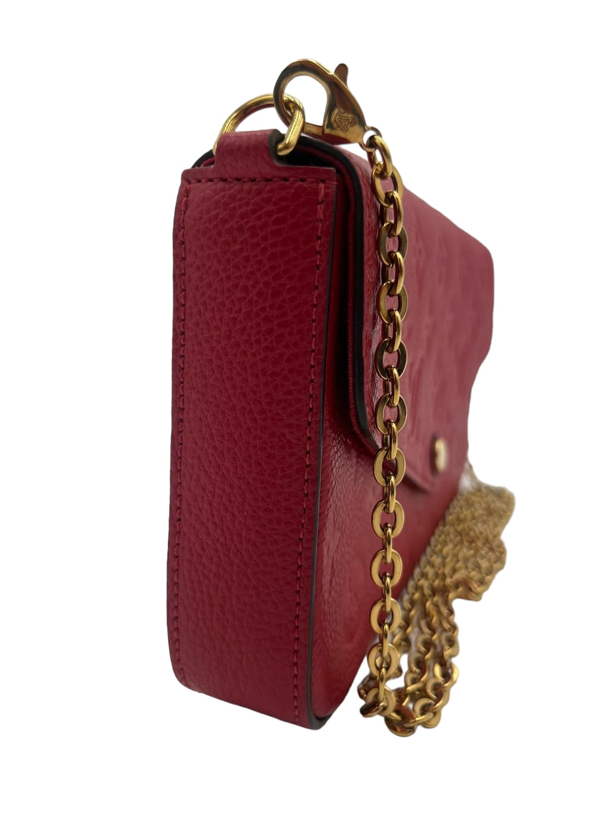 LOUIS VUITTON MONOGRAM EMPREINTE POCHETTE FELICE RED