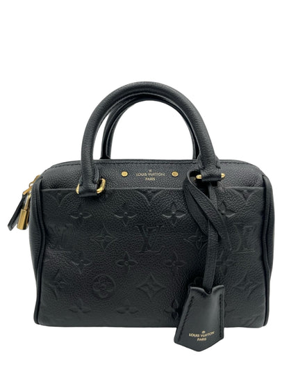 LOUIS VUITTON SPEEDY 20 BLACK MONOGRAM EMPREINTE