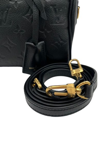 LOUIS VUITTON SPEEDY 20 BLACK MONOGRAM EMPREINTE