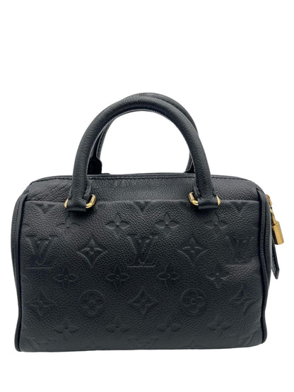 LOUIS VUITTON SPEEDY 20 BLACK MONOGRAM EMPREINTE