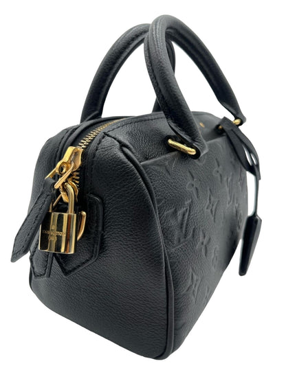 LOUIS VUITTON SPEEDY 20 BLACK MONOGRAM EMPREINTE