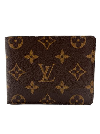 LOUIS VUITTON CANVAS MULTIPLE MONOGRAM BROWN COATED WALLET