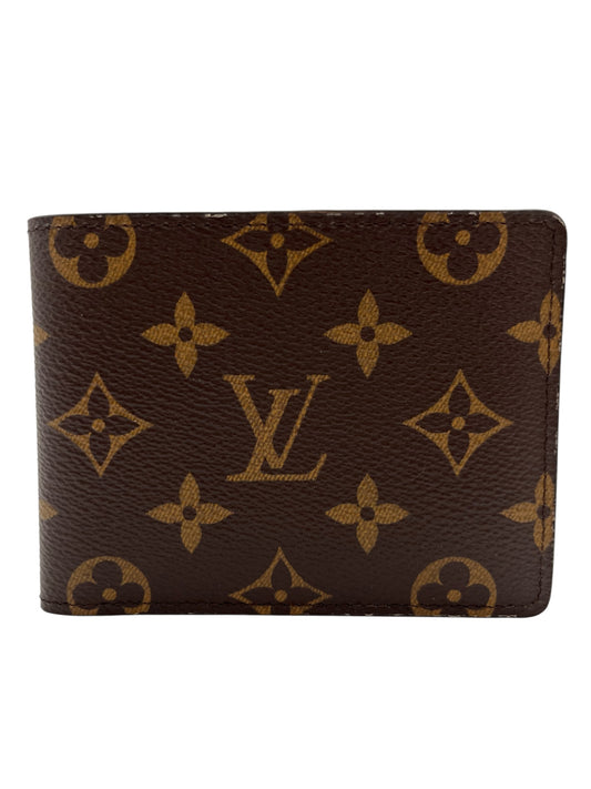 LOUIS VUITTON CANVAS MULTIPLE MONOGRAM BROWN COATED WALLET