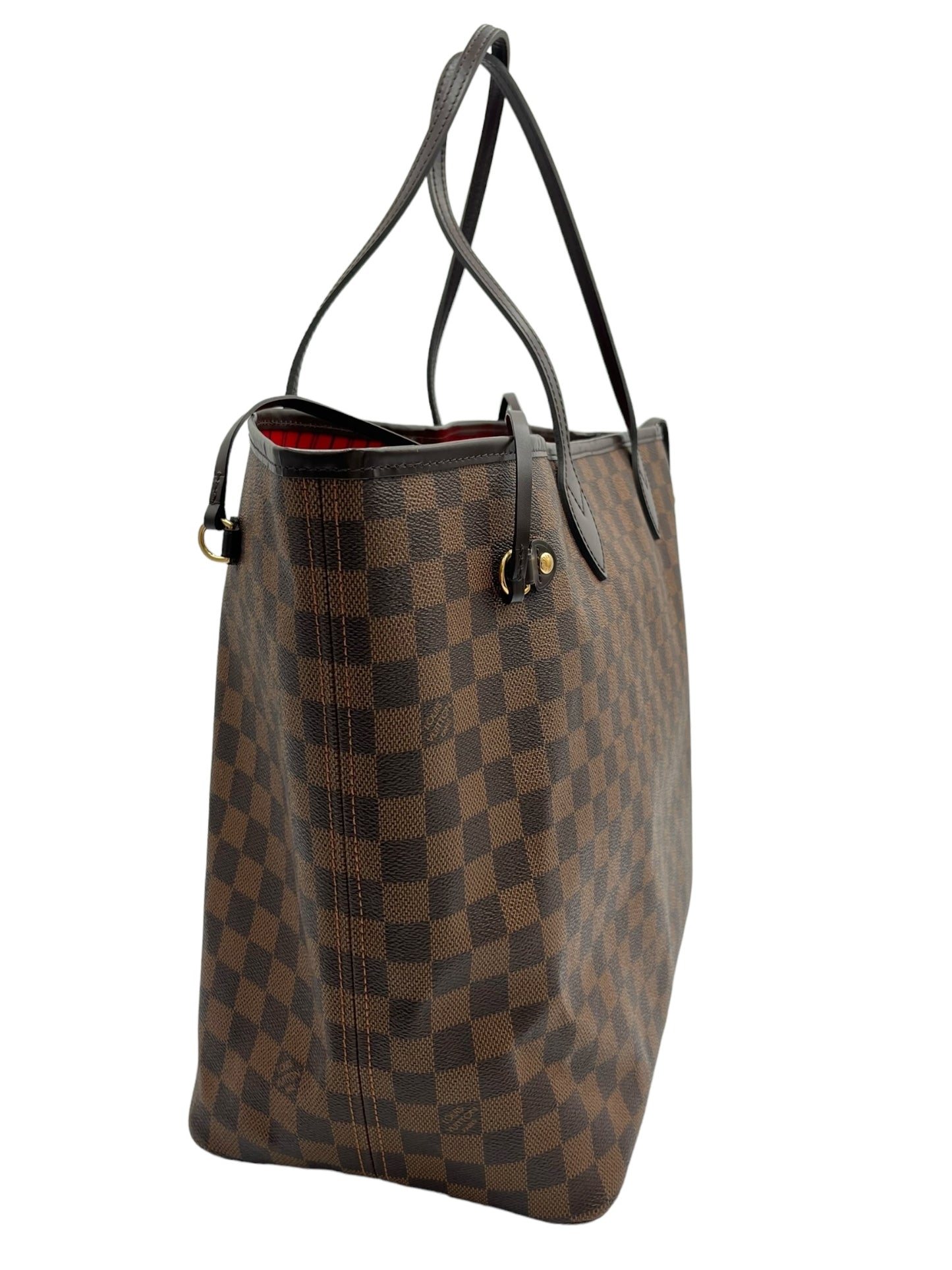 LOUIS VUITTON DAMIER EBENE NEVERFULL WITH POUCH