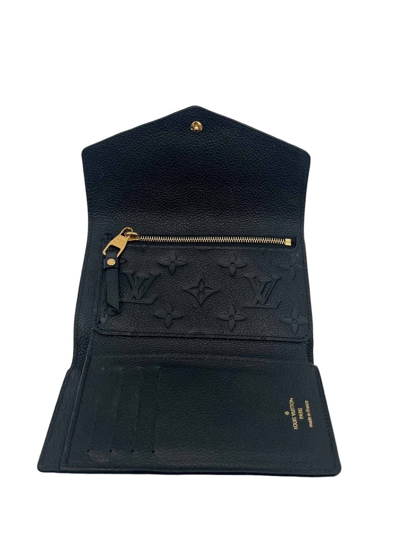 LOUIS VUITTON EMPREINTE COMPACT CURIEUSE WALLET BLACK