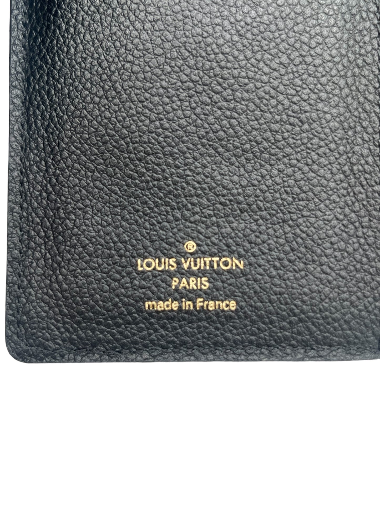 LOUIS VUITTON EMPREINTE COMPACT CURIEUSE WALLET BLACK