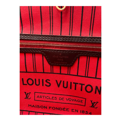 LOUIS VUITTON DAMIER EBENE NEVERFULL PM WITH POUCH