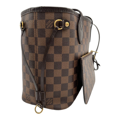 LOUIS VUITTON DAMIER EBENE NEVERFULL PM WITH POUCH