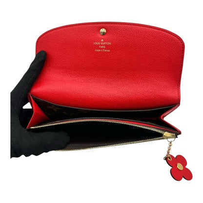 LOUIS VUITTON EMILIE WALLET BLOOMING FLOWER RED