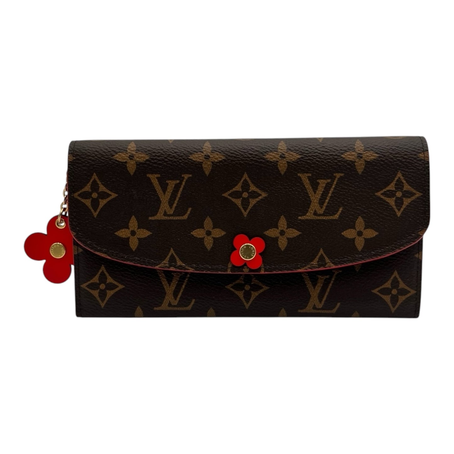 LOUIS VUITTON EMILIE WALLET BLOOMING FLOWER RED