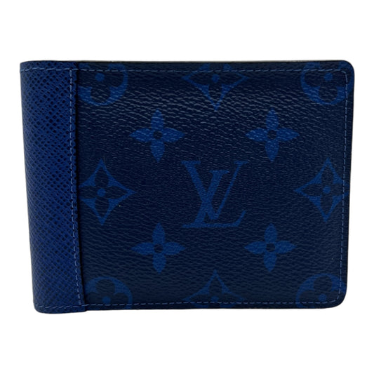 LOUIS VUITTON BLUE MONAGRAM MEN WALLET