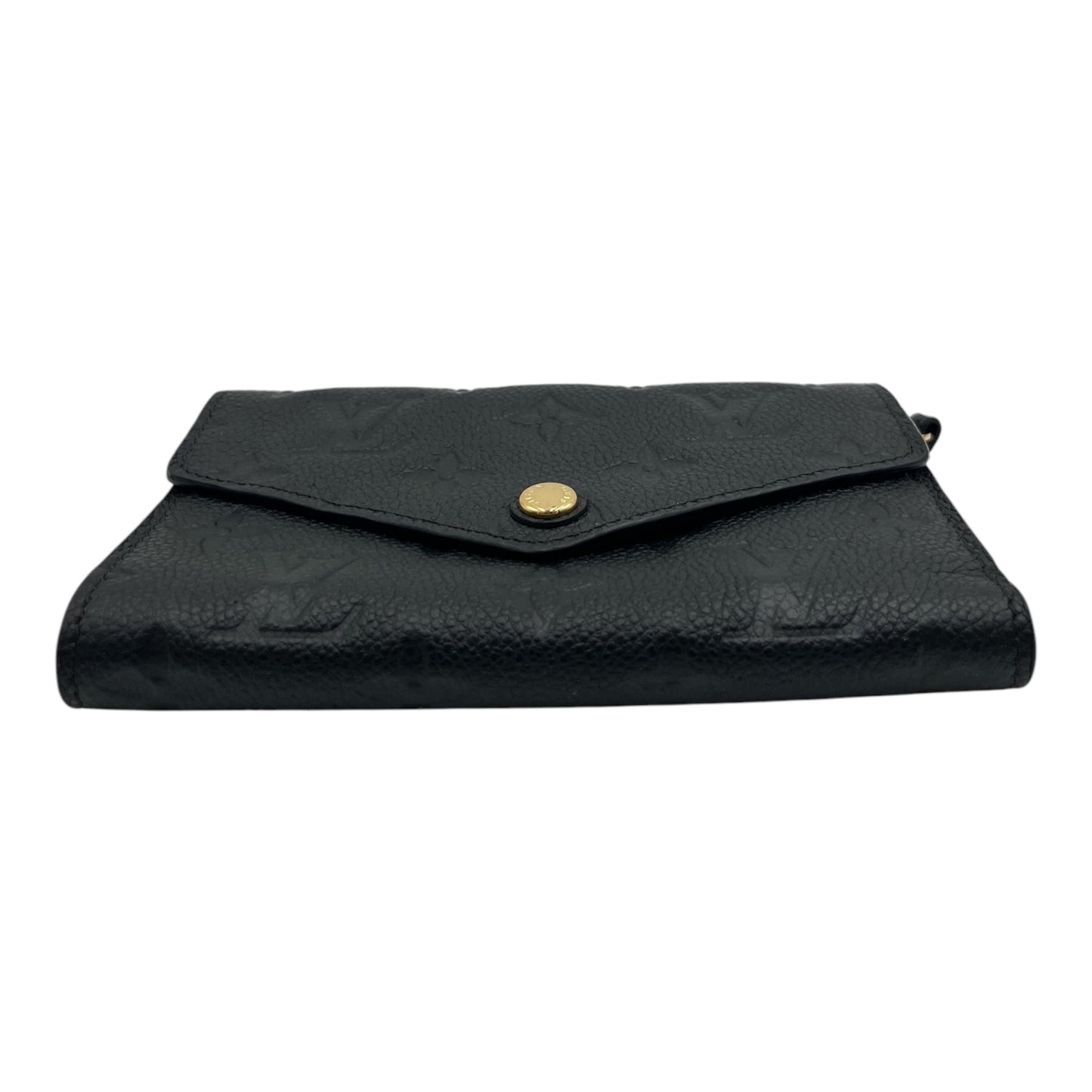 LOUIS VUITTON EMPREINTE LEATHER COMPACT WALLET BLACK