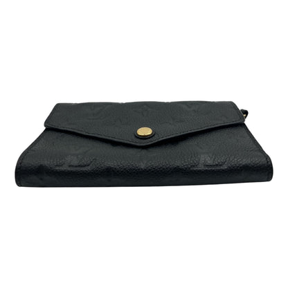 LOUIS VUITTON EMPREINTE LEATHER COMPACT WALLET BLACK